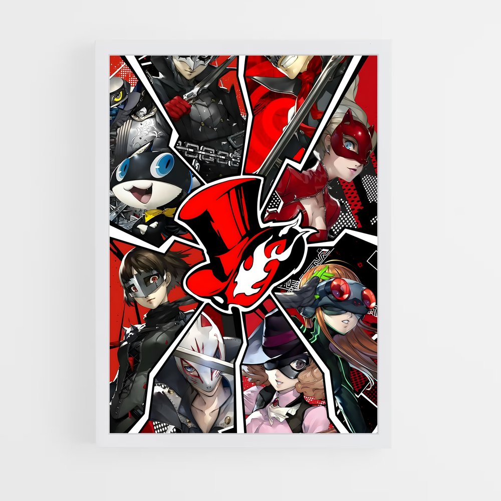 Poster Les Voleurs de Rêves – affiche Persona 5 (vue 3)